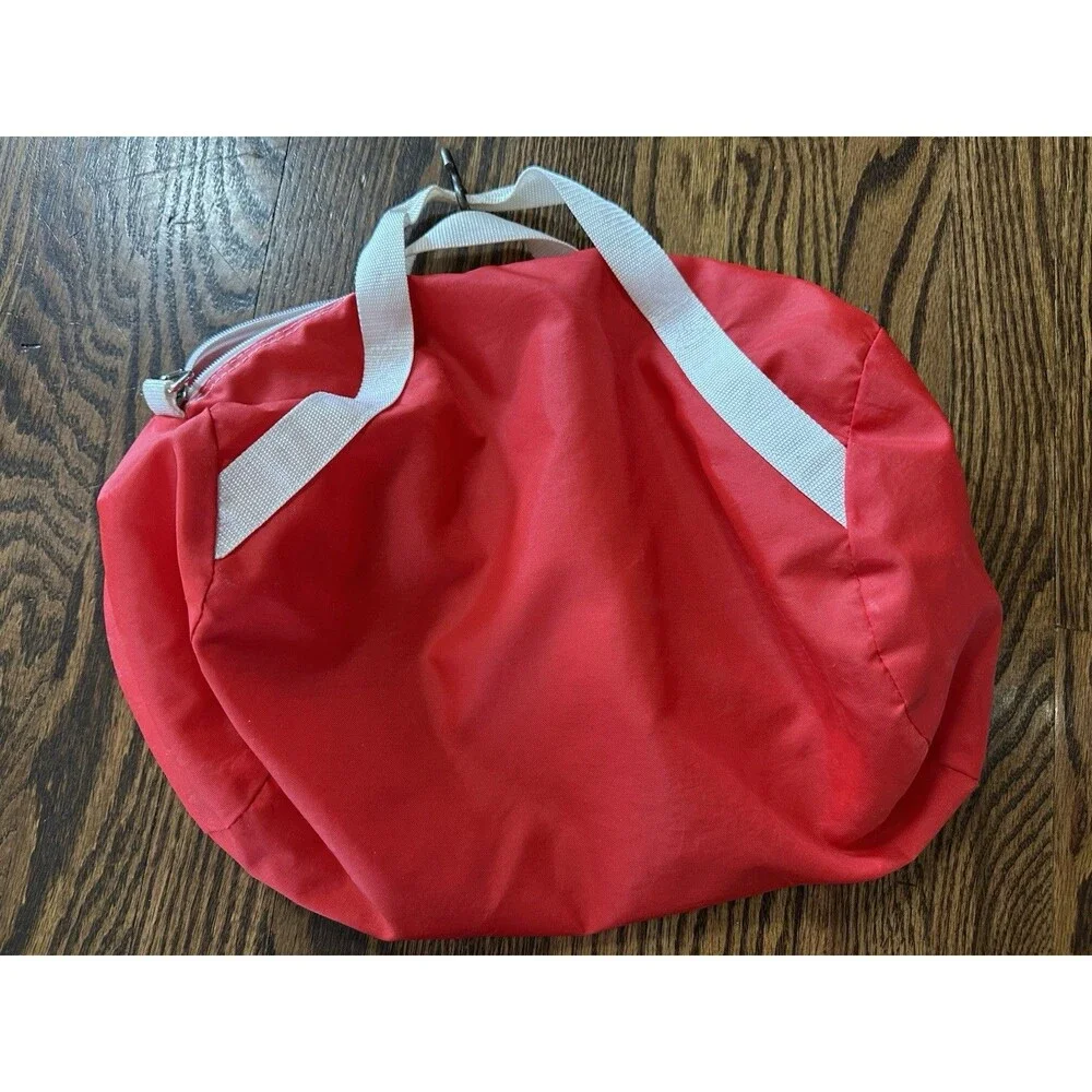 Vintage‎ McDonalds Nylon Duffel Roll Bag Rare Red Functional No Shoulder Strap